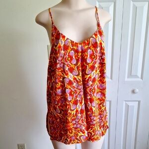 Joie Colorful Patterned Camisole Top Size L